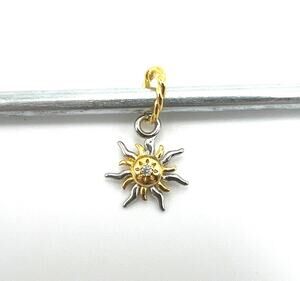New Tangled Sun Two Toned Charm for European Bracelet